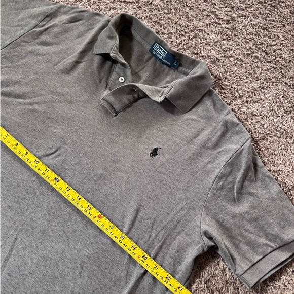 Polo Ralph Lauren Men Polo T Shirt Gray Size Large - Picture 3 of 5